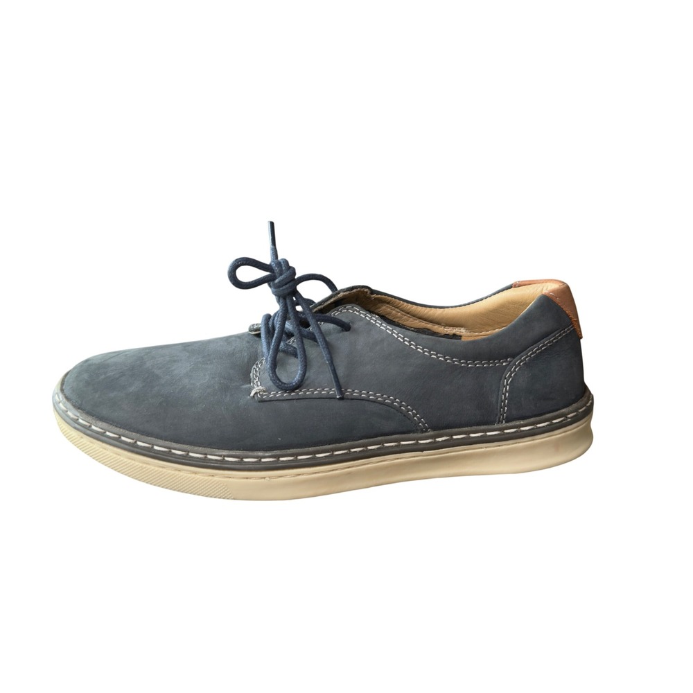 Johnston & Murphy Boys Navy Leather Oxford Dress Shoes Size 1 M